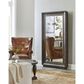 Hooker Furniture Traditions Floor Mirror with Hidden Jewelry Storage in Rich Brown and Grey, , large