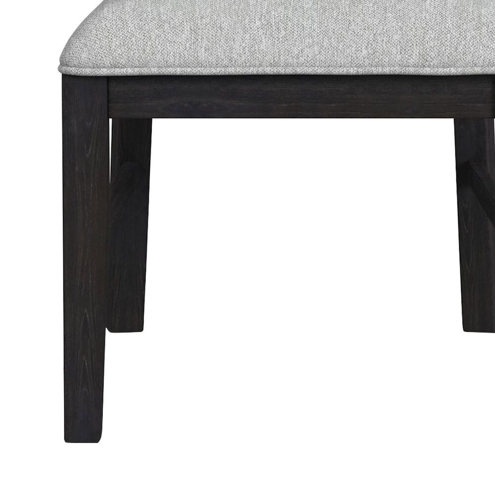 Mayberry Hill Transcend Side Chair with Light Grey Fabric in Charcoal, , large