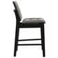 Coaster Redbridge Counter Stool with Grey Cushion in Black, , large