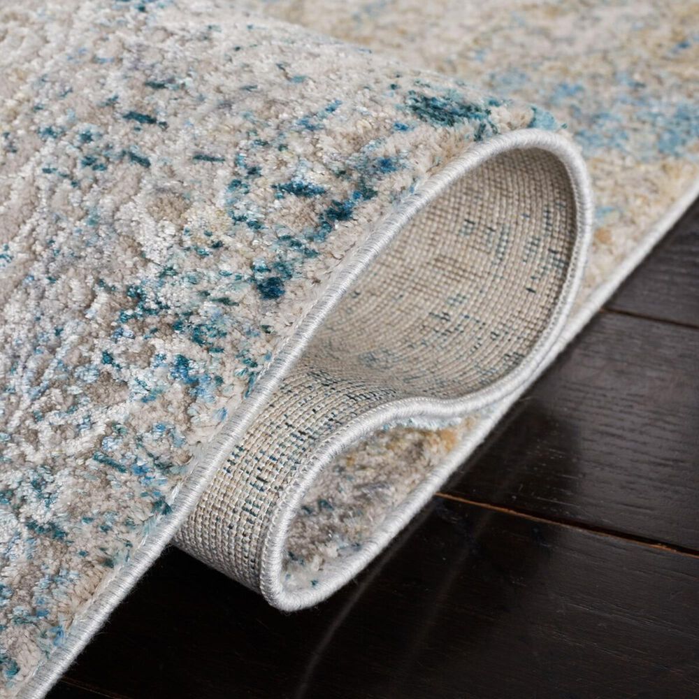 Safavieh Dream DRM418K 2&#39; x 8&#39; Grey and Blue Runner, , large