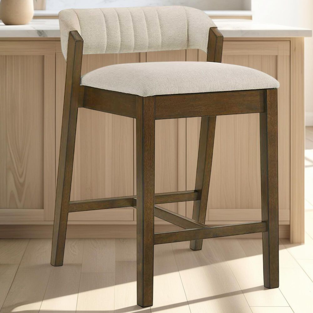 Armen Living Landyn Counter Height Stool in Sepia Brown, , large