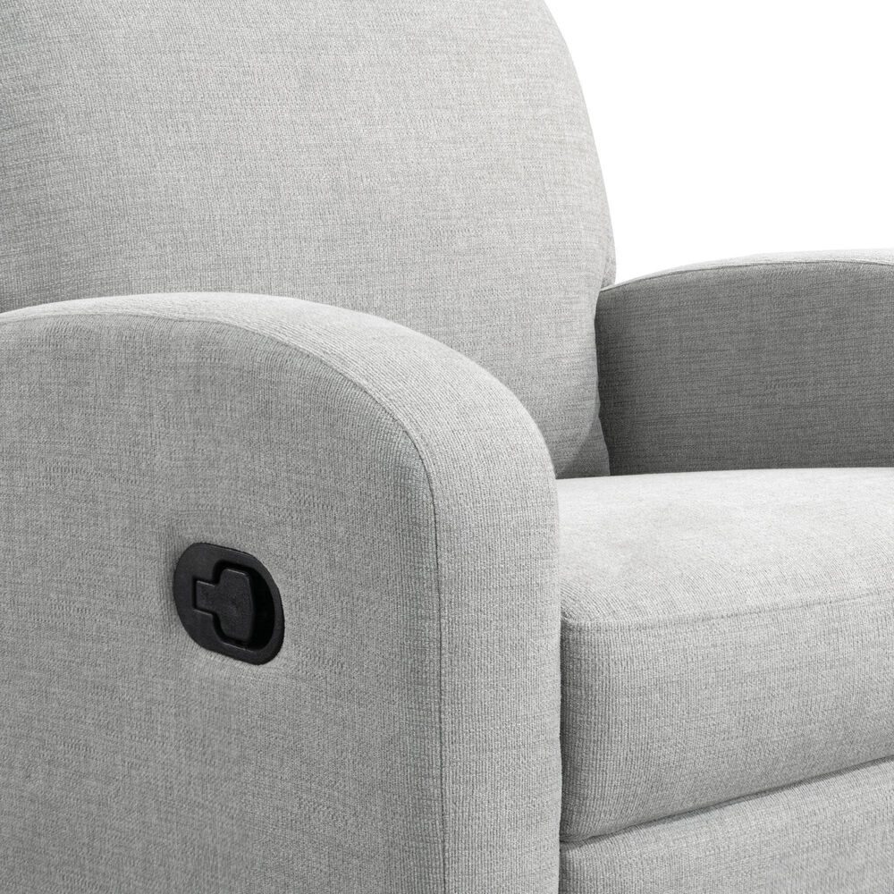 Lifestyle Solutions Paloma Manual Swivel Rocker Recliner in Light Grey, , large