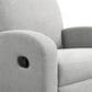 Lifestyle Solutions Paloma Manual Swivel Rocker Recliner in Light Grey, , large