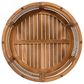 Hearth and Haven Outdoor Round Acacia Wood Coffee Table with Handwoven Rope Accents in Natural, , large