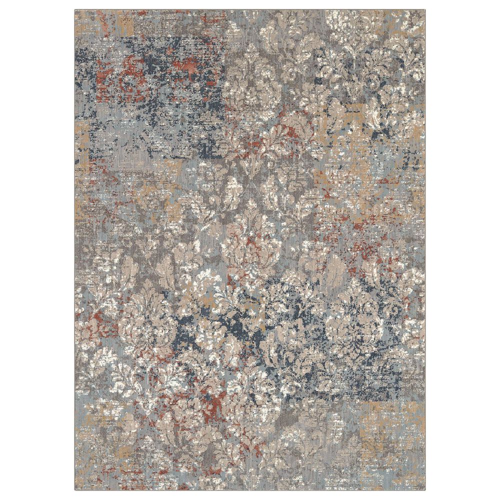 Karastan Soiree La Brea 91962-90116 5"3" x 7"6" Grey Area Rug, , large