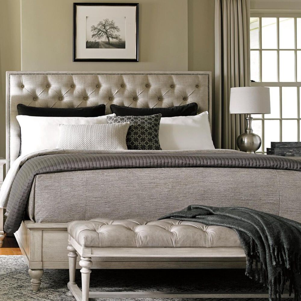 Lexington Furniture Oyster Bay Sag Harbor King Tufted Upholstered Bed, , large