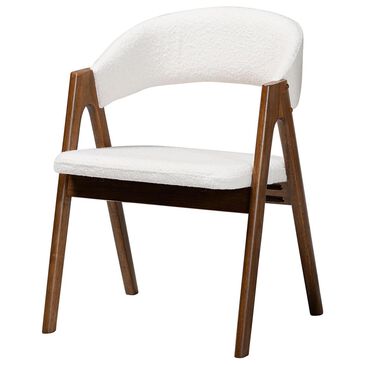 Baxton Studio Virden Arm Chair in Walnut Brown, , large