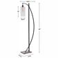 Uttermost Gateway Floor Lamp in Matte Black, , large