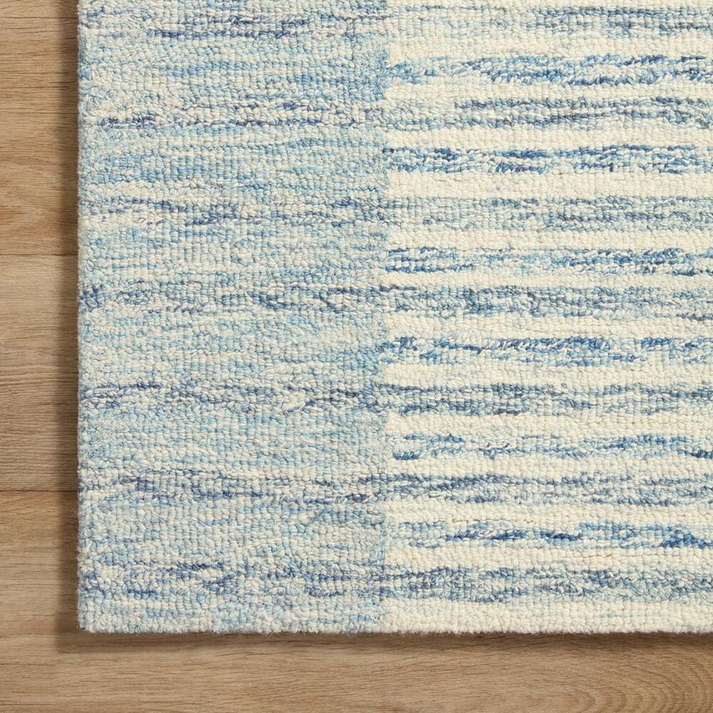 Chris Loves Julia x Loloi Chris 5&#39; x 7&#39;6&quot; Ivory and Denim Area Rug, , large