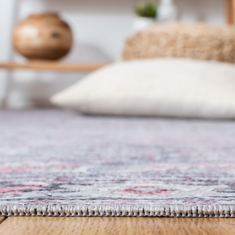 Safavieh Serapi 6&#39;7&quot; Square Grey and Pink Area Rug, , large
