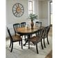 Ashley Clorazi Side Chair in Black and Brown, , large