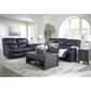 Ashley Leesworth Power Reclining Sofa in Ocean, , large