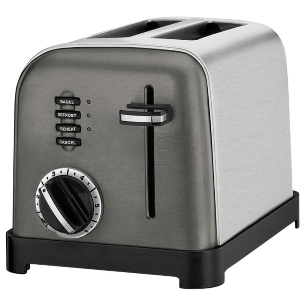 Cuisinart 2-Slice Classic Toaster in Black Stainless Steel | Nebraska Cuisinart 2 Slice Metal Toaster In Stainless Steel