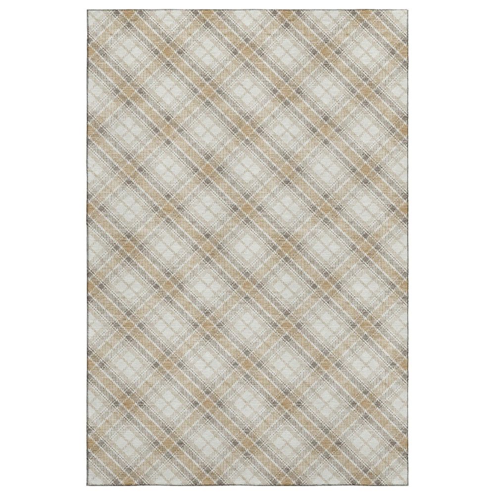 Dalyn Rug Company Soft Essentials Plaid Ivory 3" x 5" Indoor/Outdoor Area Rug, , large