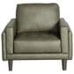 Chateau d"Ax 3-Piece Stationary Leather Living Room Set in Olive Green, , large