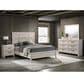 Crown Mark Lorraine 4-Piece King Bedroom Set in White, , large