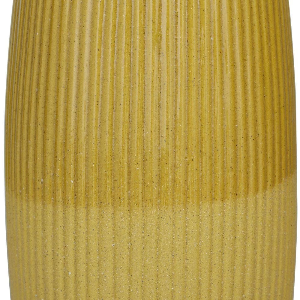 Maple and Jade 2-Piece Decorative Vase Set with Vertical Line Pattern in Polished Yellow, , large