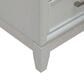 Belle Furnishings Reflections 2-Drawer Nightstand in Pearl White and Rhinestone, , large