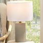 Splendor Living Jamison Table Lamp in Taupe and Antique Brass, , large