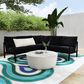 Linon Home Decor Holland 2-Piece Outdoor Sectional Sofa with Black Upholstery in Black, , large
