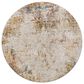 Surya Reina Light Gray, Cream, Medium Gray, Denim, Rust, Mustard and Olive 6"7" Round Area Rug, , large