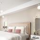 Hunter Hepburn 1-Light Semi-Flush Mount in Matte White, , large