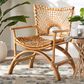 Baxton Studio Mamba Arm Chair in Light Honey, , large