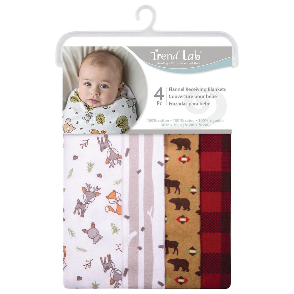 Trend Labs Northwoods 4-Piece Blanket Set in Red, , large