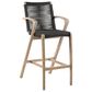 Armen Living Nabila Patio Bar Stool in Charcoal, , large