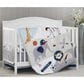 Oxford Baby Zoo Sports 3-Piece Baby Crib Nursery Bedding Set in White and Blue, , large