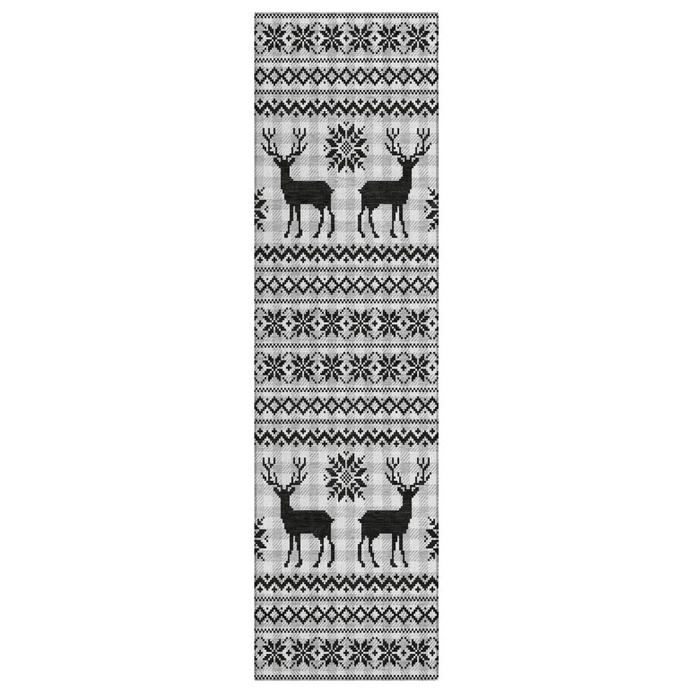 Dalyn Rug Company Wonderland WN28 2"3" x 7"6" Silver Indoor/Outdoor Runner, , large