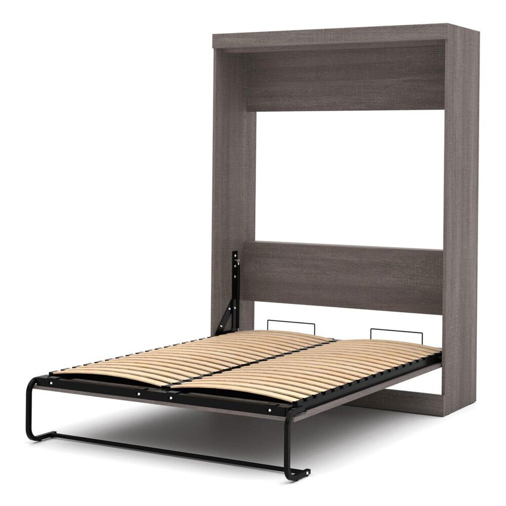 Bestar Nebula Full Wall Bed in Bark Grey, , large