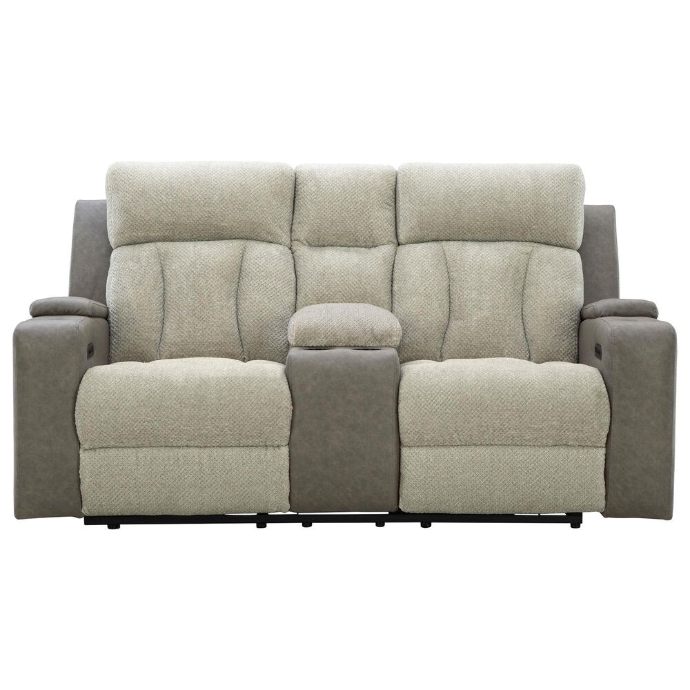 Ashley WhipLash Power Reclining Loveseat in Sisal, , large