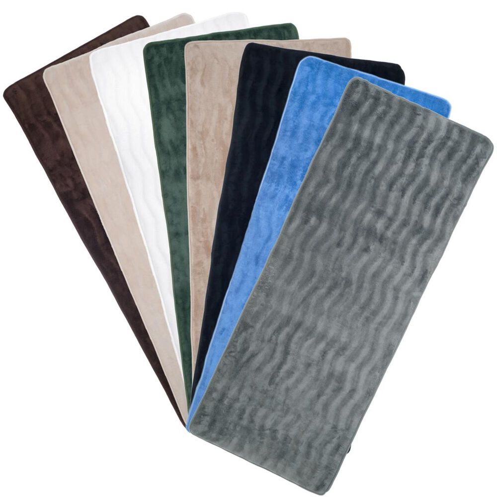 Timberlake Lavish Home Memory Foam Extra Long Bath Rug Mat, , large