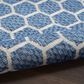 Nourison Twist Reversible 5" x 7" Blue Indoor/Outdoor Area Rug, , large