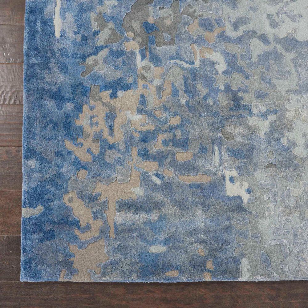 Nourison Prismatic PRS17 9&#39;9&quot; x 13&#39;9&quot; Denim Area Rug, , large