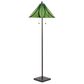 LumiSource Ren Floor Lamp with Green Glass Shade in Oil Rubbed Bronze, , large