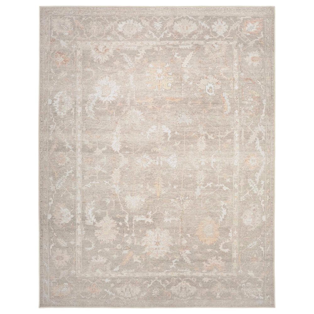Nourison Vintage Washables Grey 5"3" x 7"3" Area Rug, , large