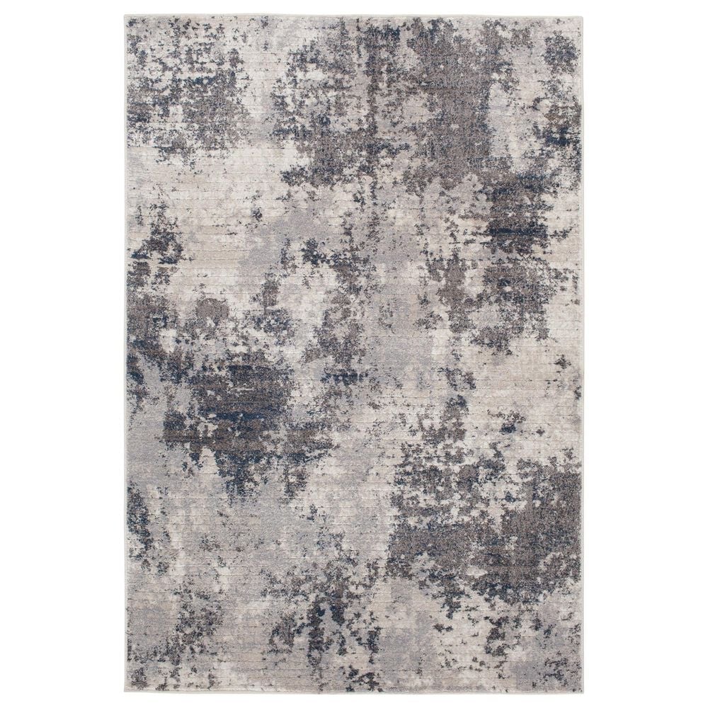 Central Oriental Minerva Fitz 5" x 7"3" Grey and Blue Area Rug, , large