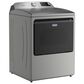 Maytag 5.3 Cu. Ft. Smart Top Load Washer and 7.4 Cu. Ft. Smart Electric Top Load Dryer Laundry Pair in Classic Silver, , large