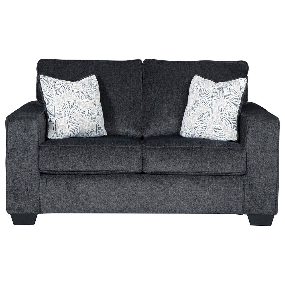 Ashley Altari Stationary Sofa and Loveseat Set in Slate, , large