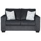 Ashley Altari Stationary Sofa and Loveseat Set in Slate, , large