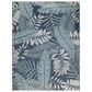 Nourison Garden Oasis GOA02 Navy 10" x 14" Indoor/Outdoor Area Rug, , large