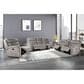 New Heritage Design Kamari Manual Reclining Sofa in Gray, , large