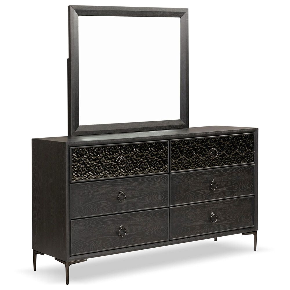 Furniture of America Bashford 6-Drawer Dresser and Mirror in Espresso, , large