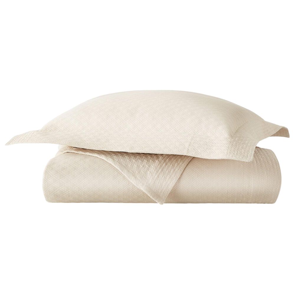 Peacock Alley Alyssa Matelasse King Coverlet in Flax, , large