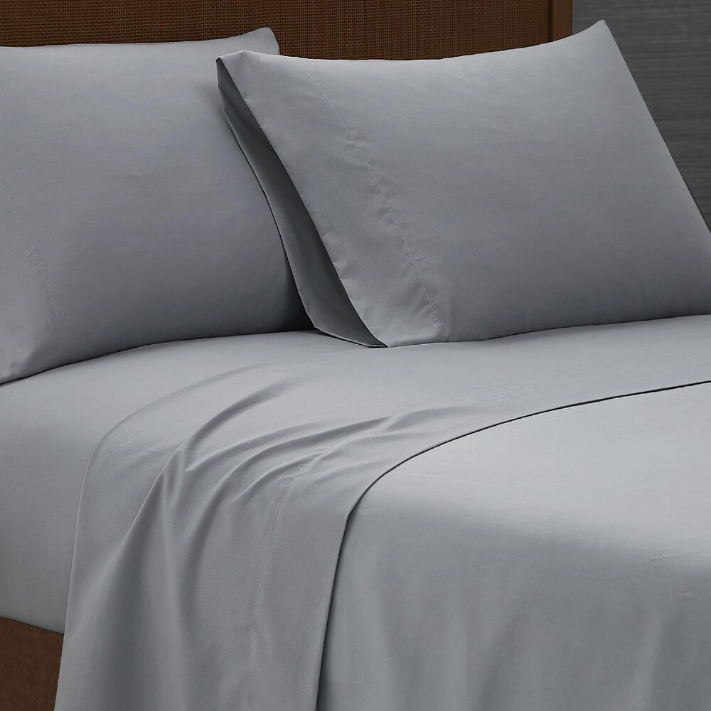 Pem America London Fog Garment Wash 3-Piece Twin Sheet Set in Grey, , large
