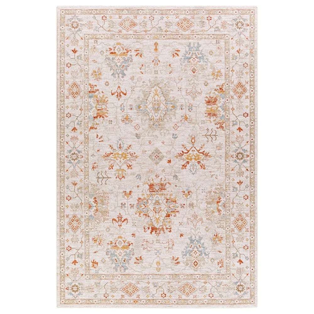 Surya Avant Garde AVT-2311 9" x 12"1" Orange, Blue and Beige Area Rug, , large