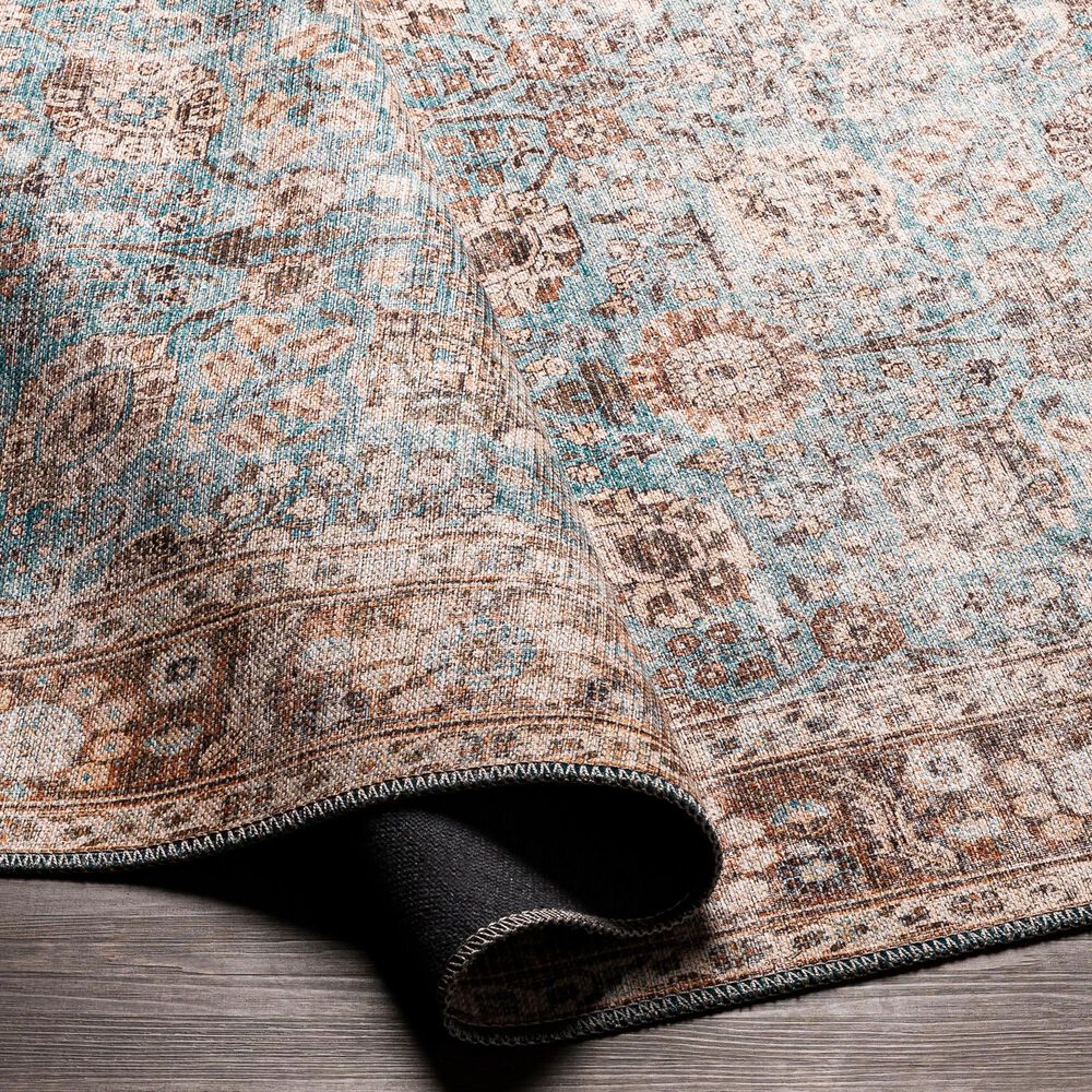 Surya Colin 7&#39;10&quot; x 10&#39;2&quot; Light Blue, Tan, Orange, Brown and Cream Area Rug, , large