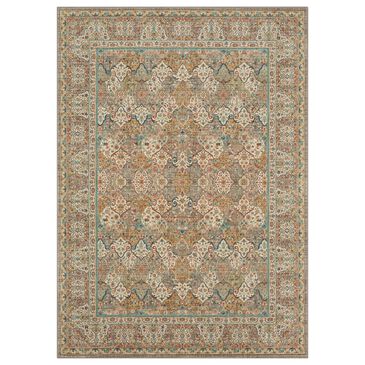 Karastan Estate Highgrove 2" x 3" Beige, Green, Blue, Coral, Purple and Grey Area Rug, , large